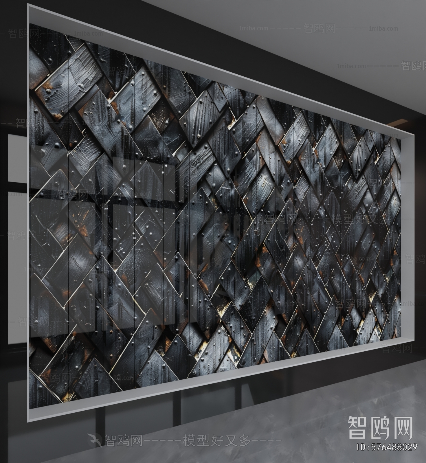 Industrial Style TV Wall