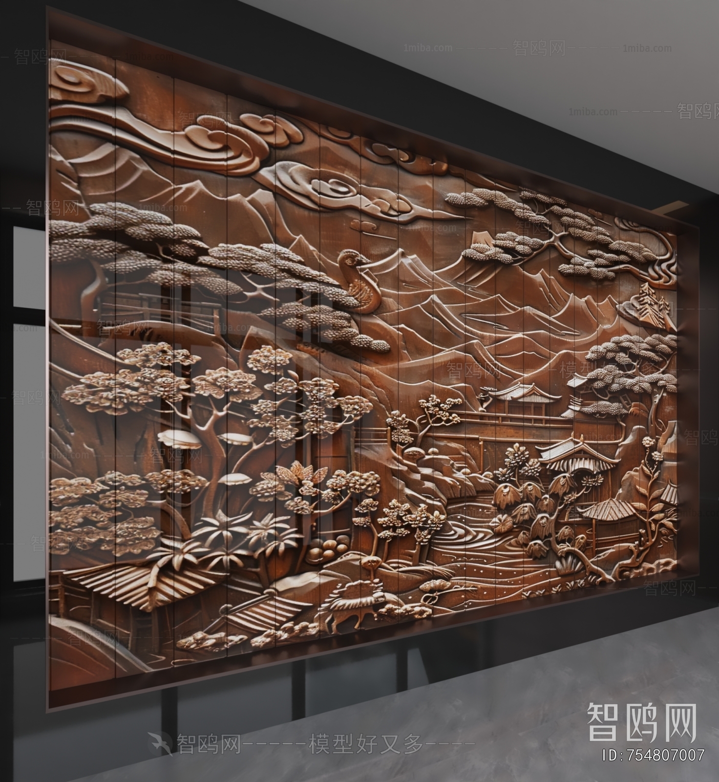 New Chinese Style TV Wall