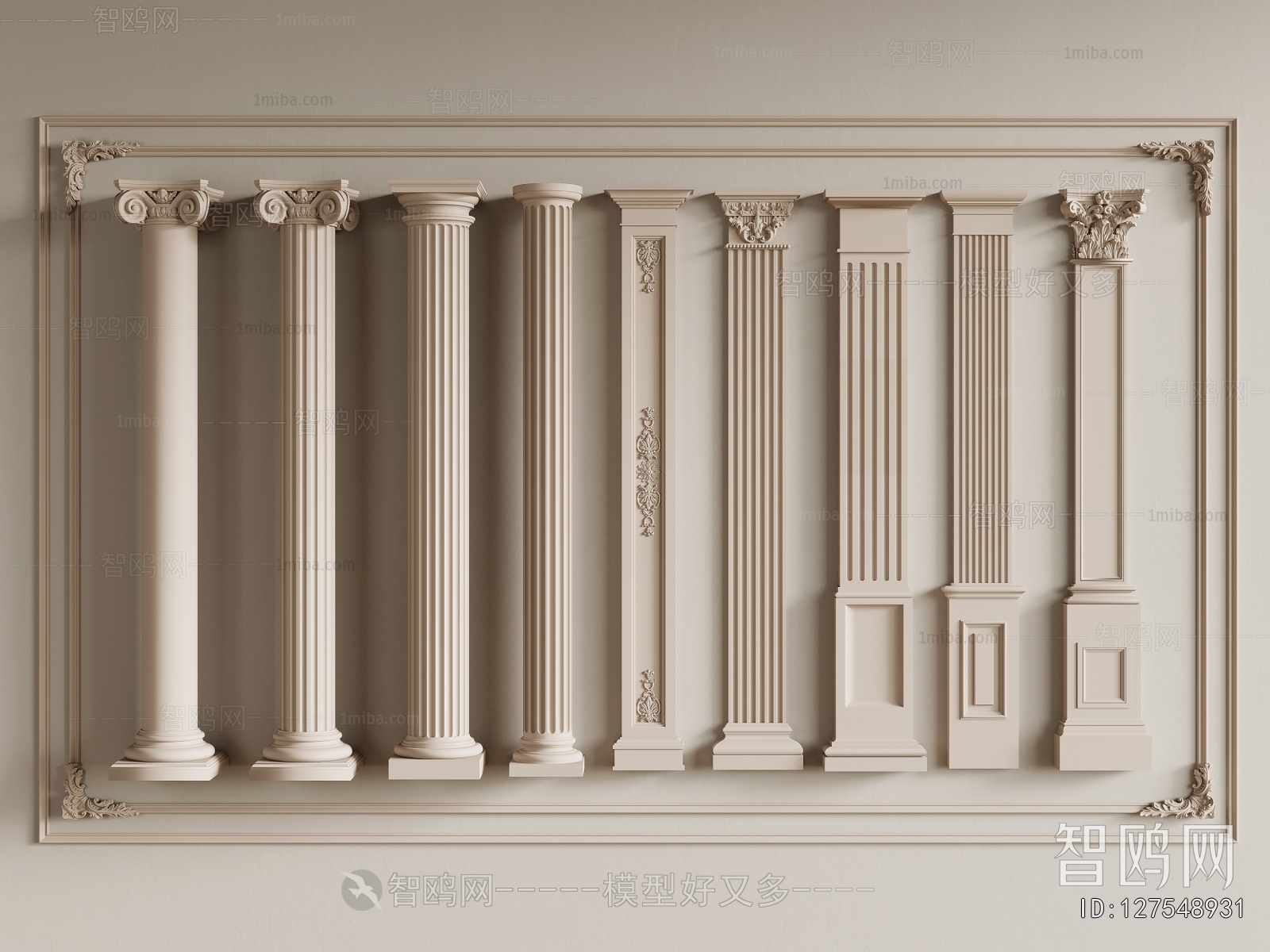 European Style Roman Pillar