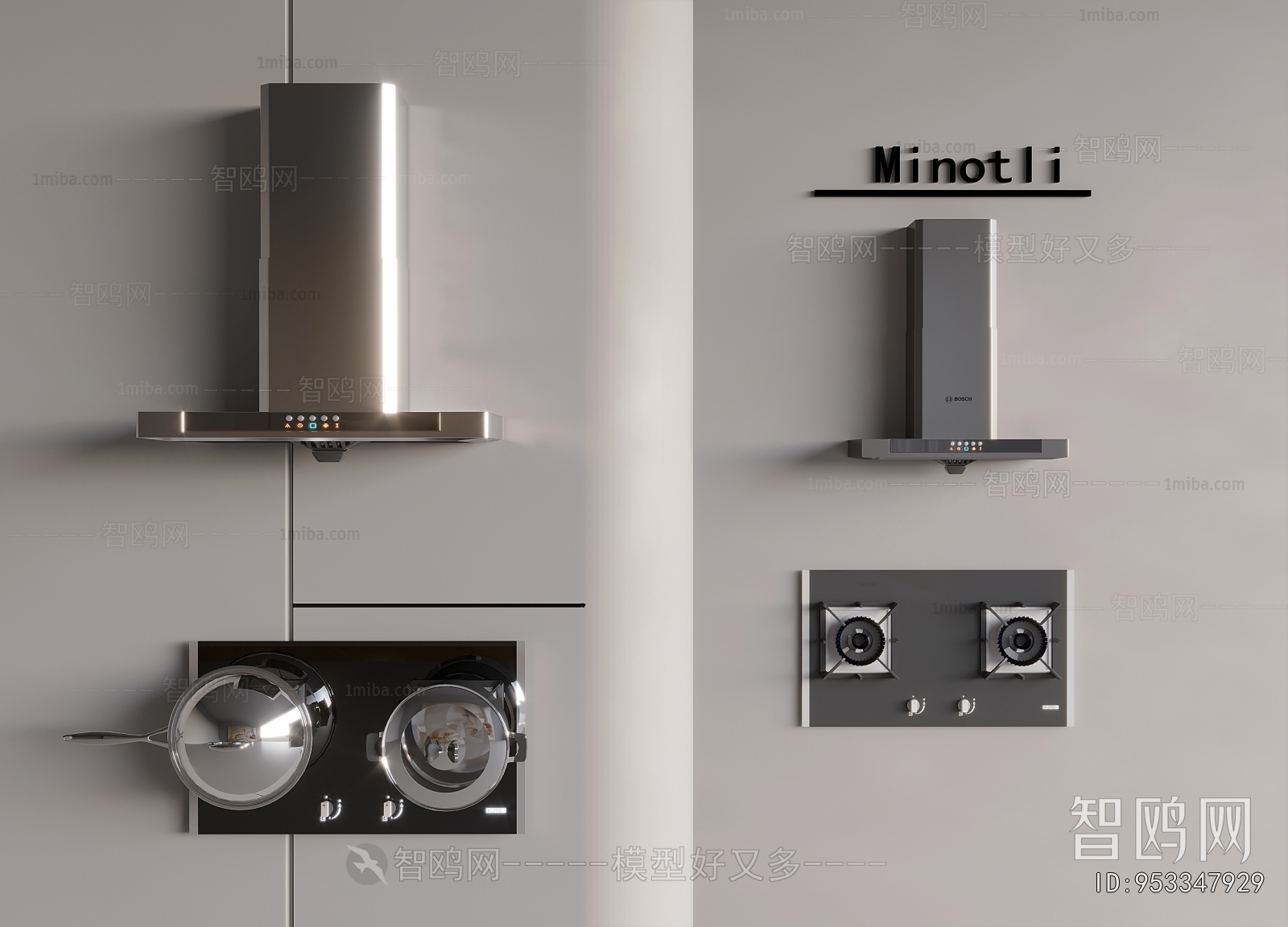 Modern Kitchen Electric Gas Range