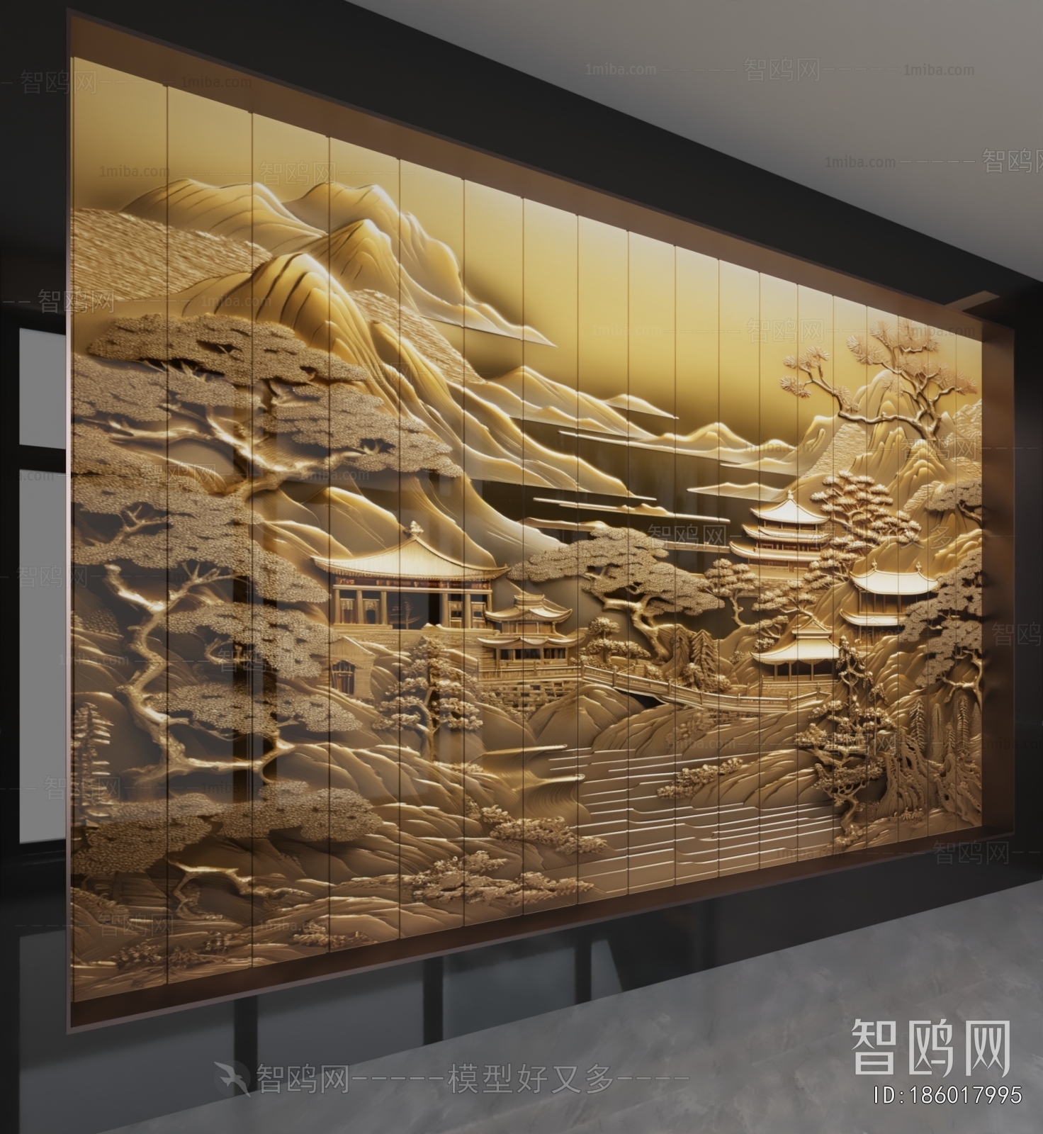 New Chinese Style TV Wall