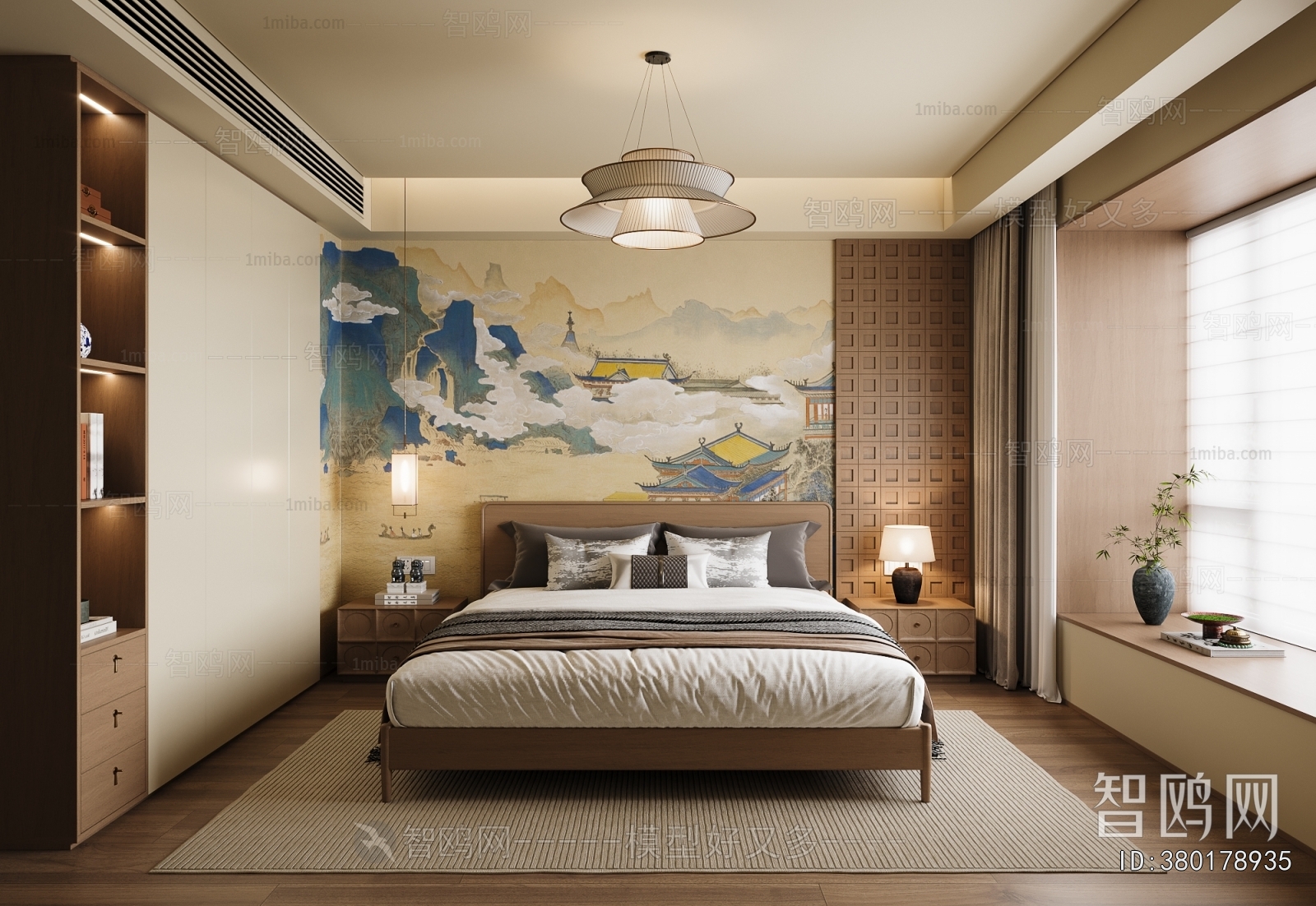New Chinese Style Bedroom