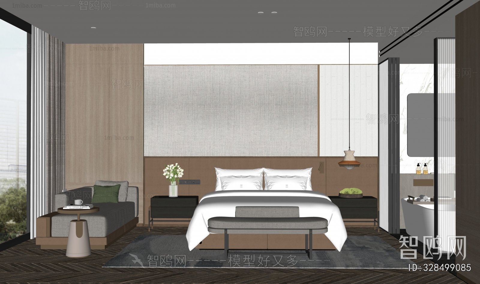 Modern Guest Room