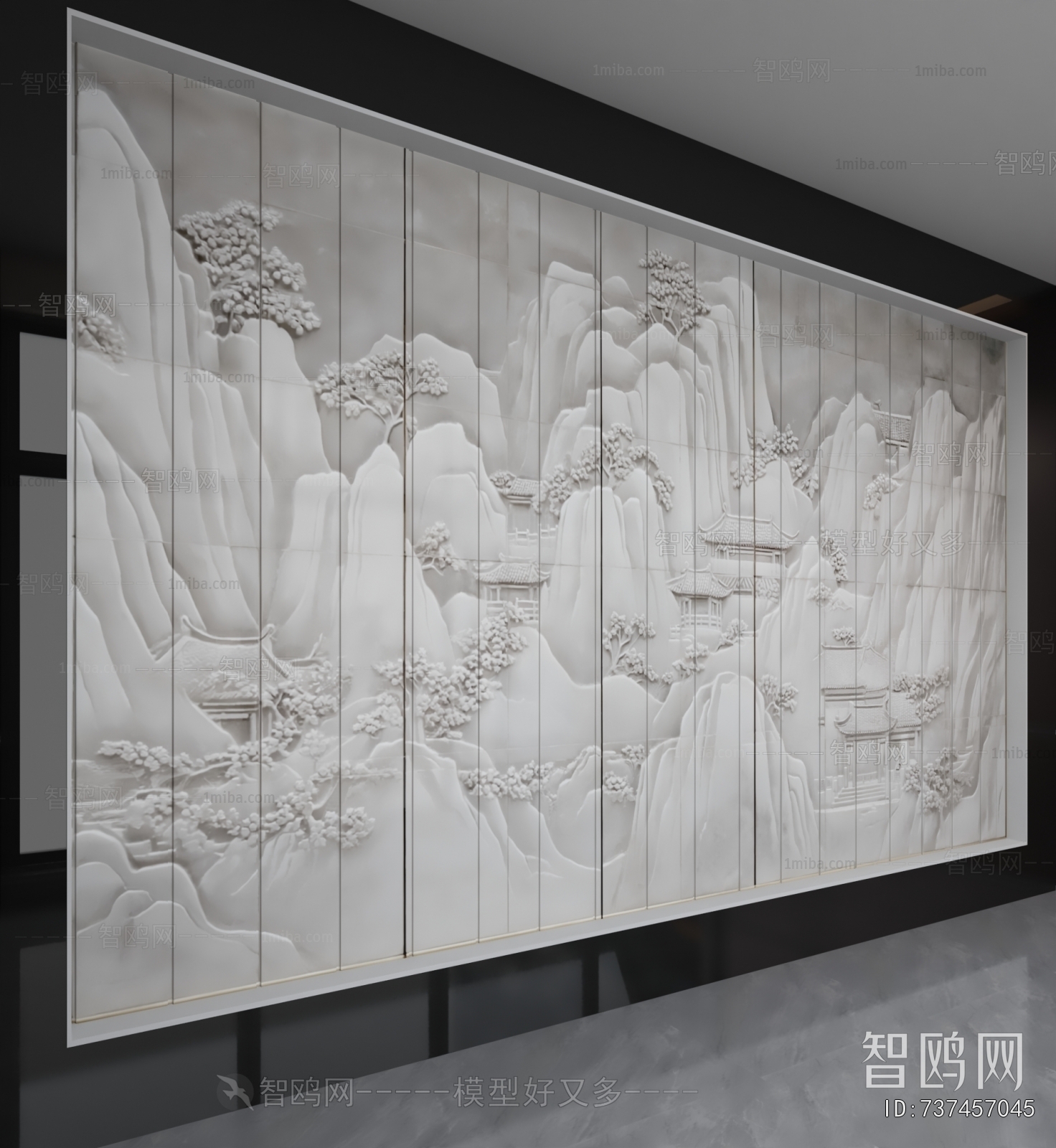 New Chinese Style TV Wall