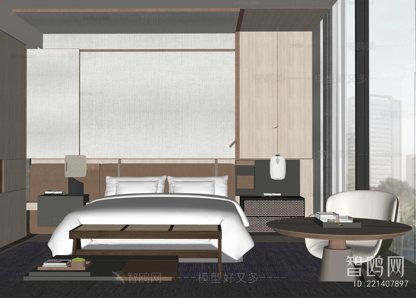 Modern Guest Room