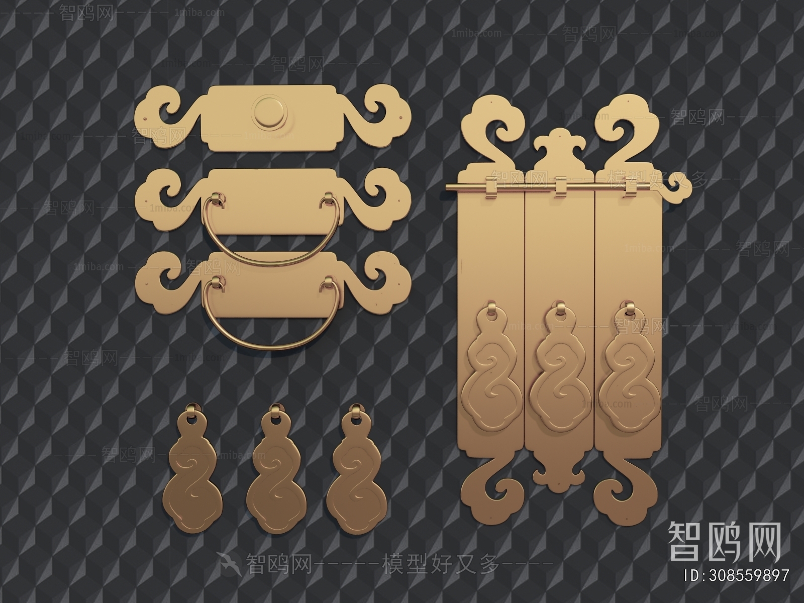 Chinese Style Door Handle