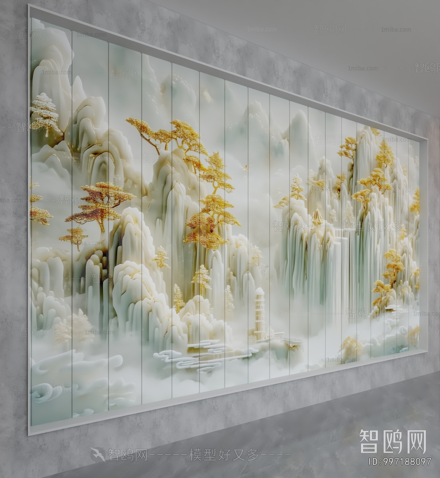 New Chinese Style TV Wall