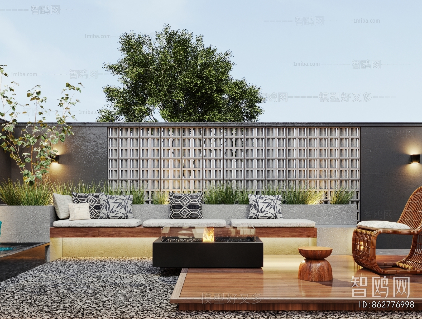 Modern Courtyard/landscape