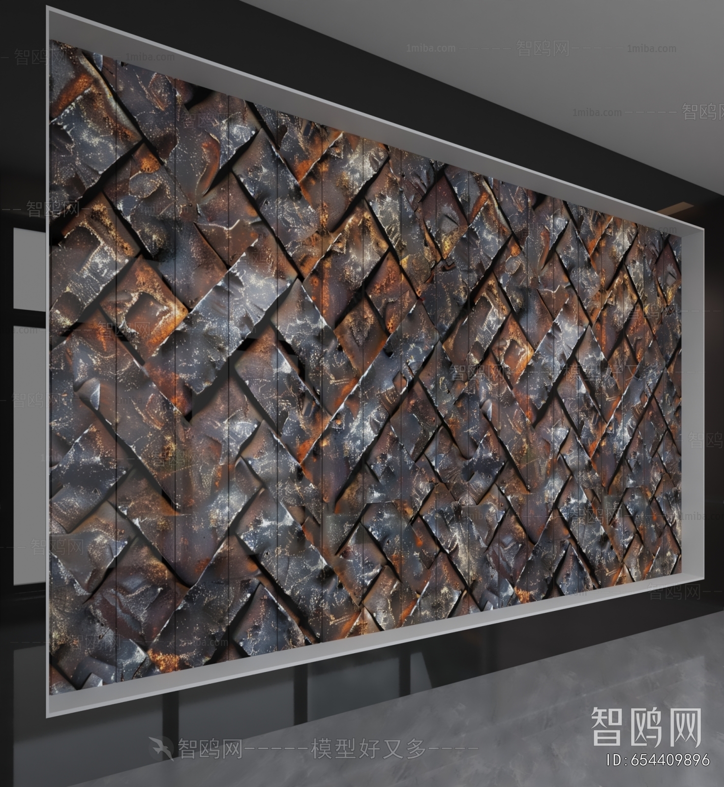 Industrial Style TV Wall