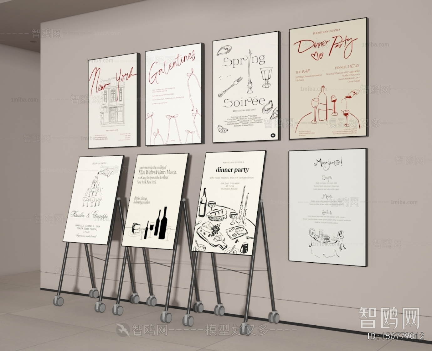 Modern Guide Board/bulletin Board