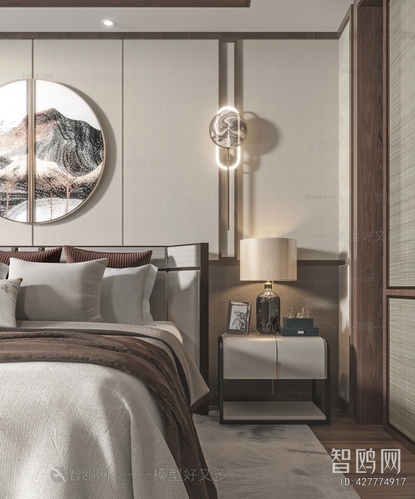 New Chinese Style Bedroom