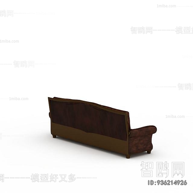 Simple European Style Three-seat Sofa