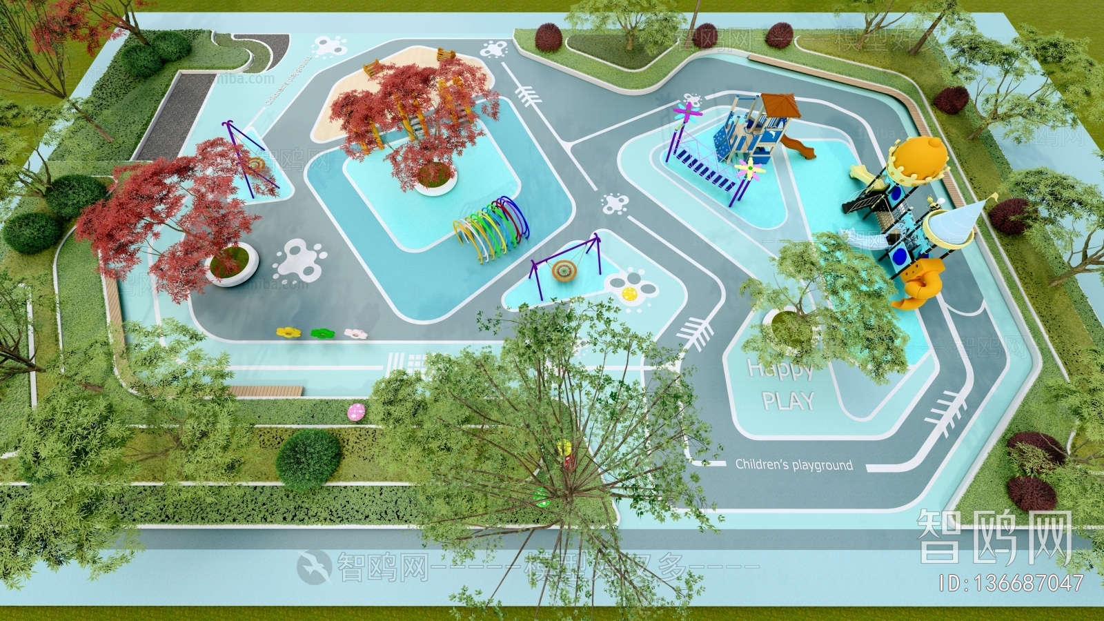 Modern Park Landscape