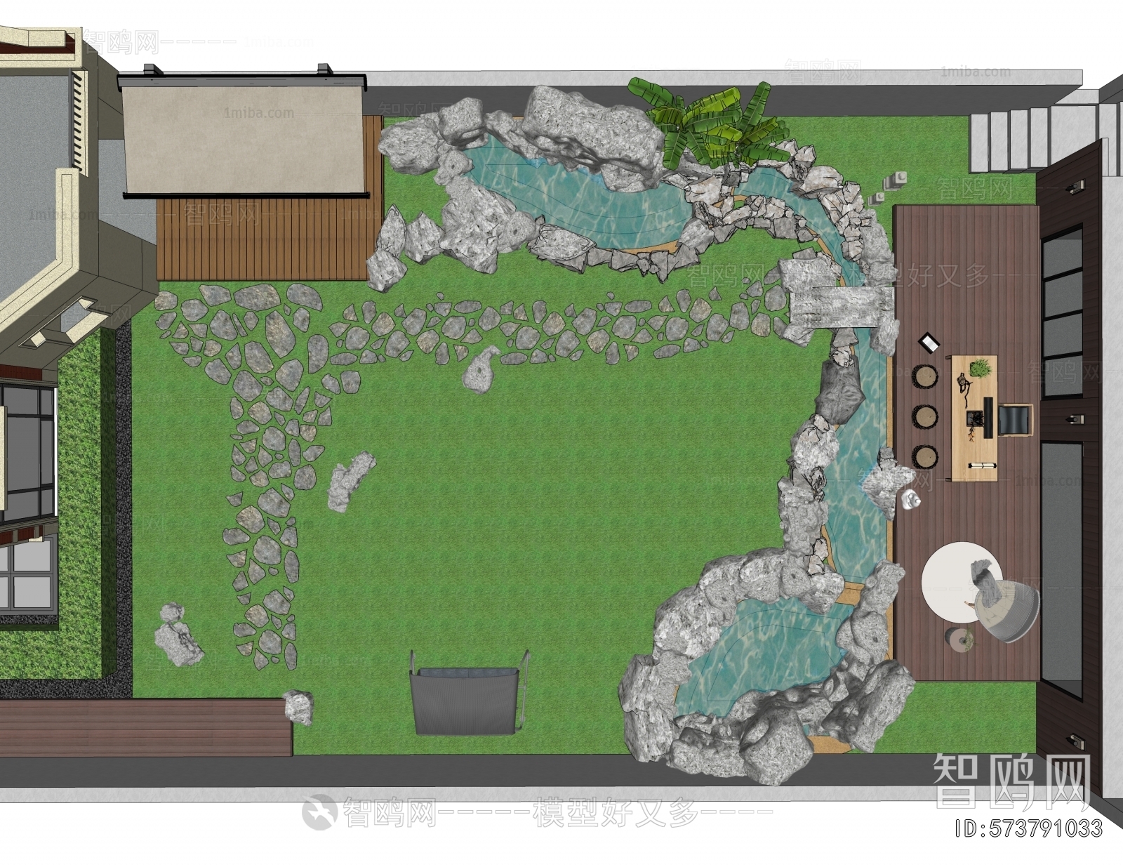 New Chinese Style Courtyard/landscape