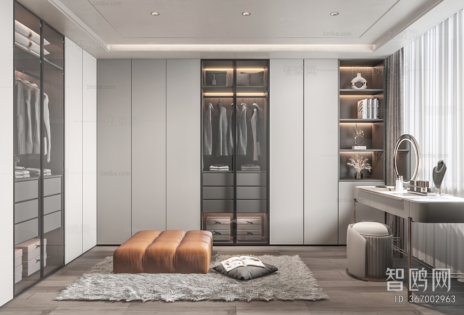 Modern Clothes Storage Area