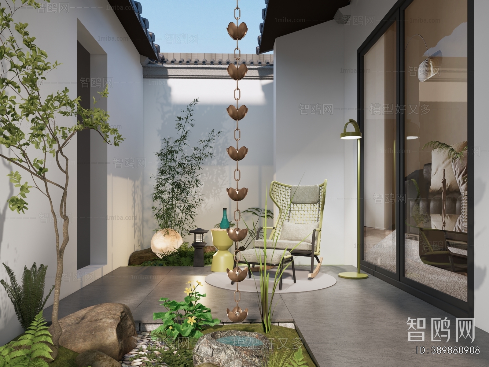 New Chinese Style Courtyard/landscape