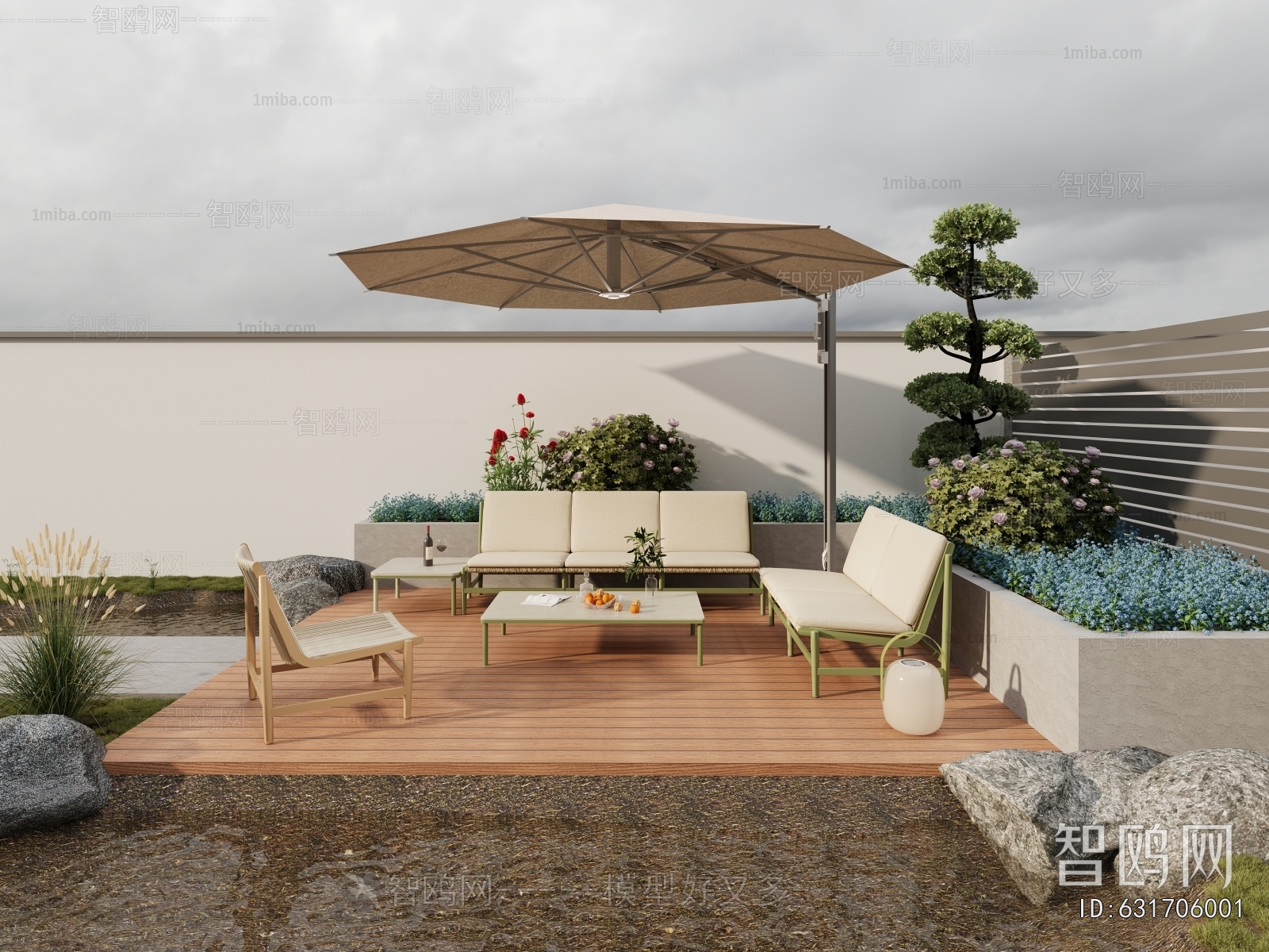 Modern Courtyard/landscape