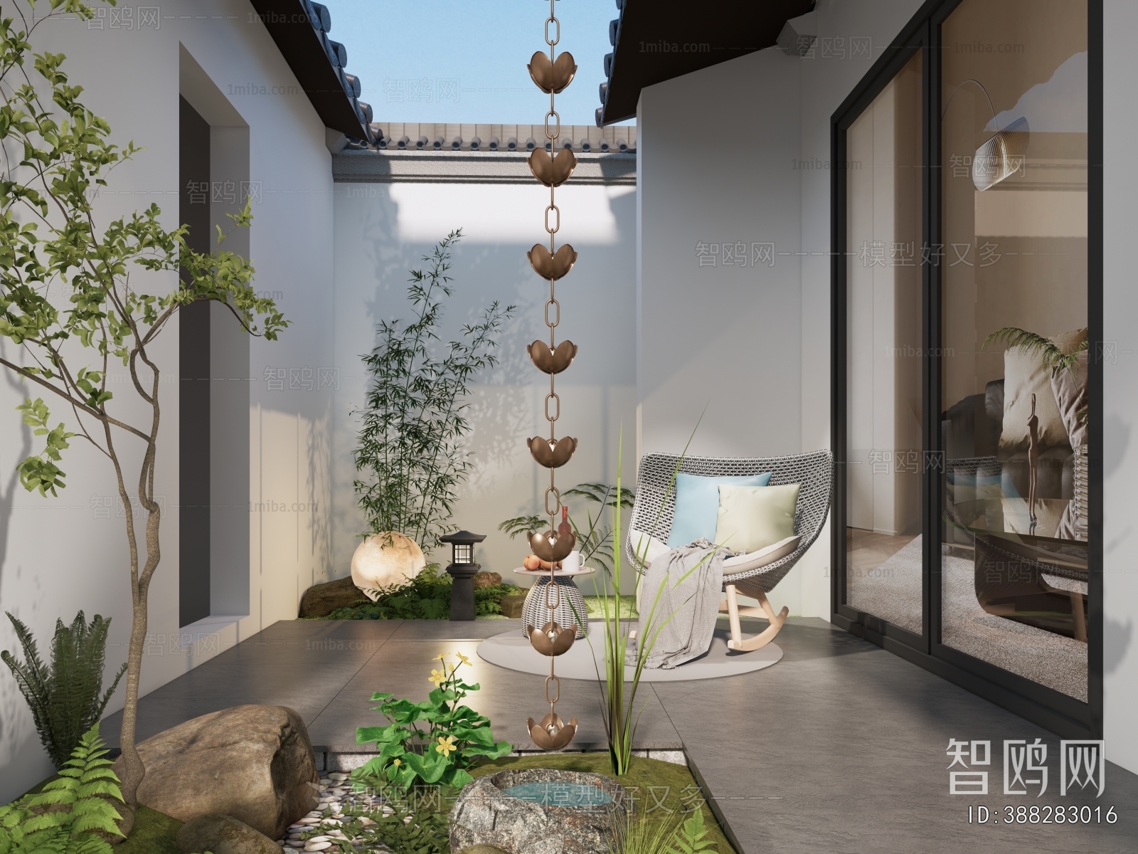 New Chinese Style Courtyard/landscape