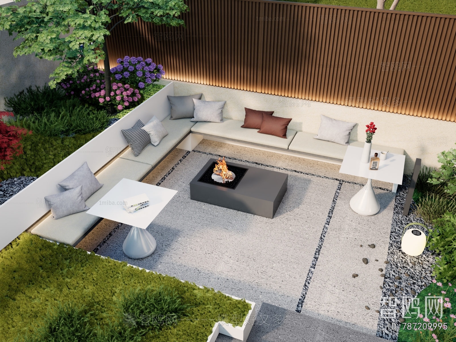 Modern Courtyard/landscape