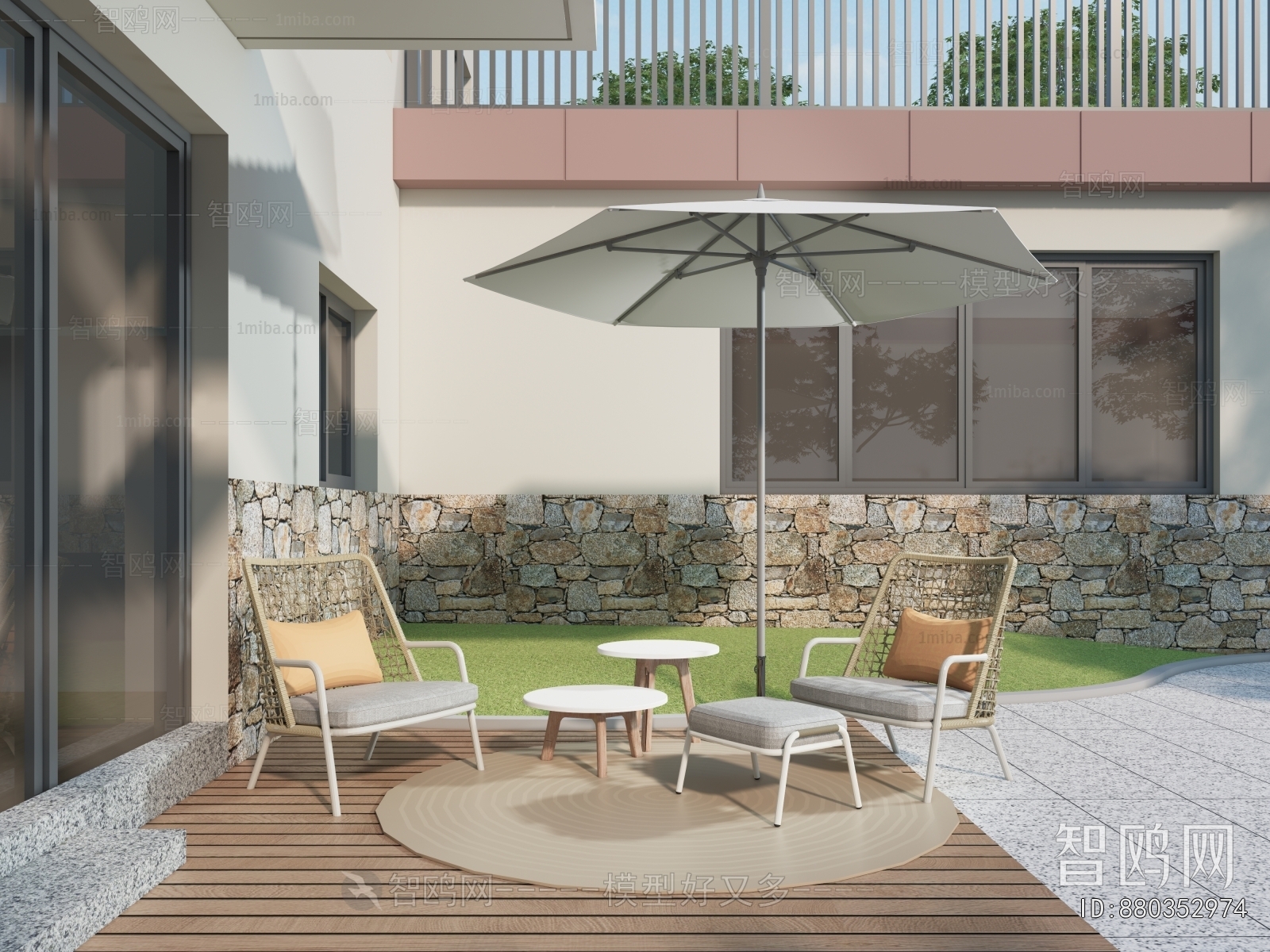 Modern Courtyard/landscape