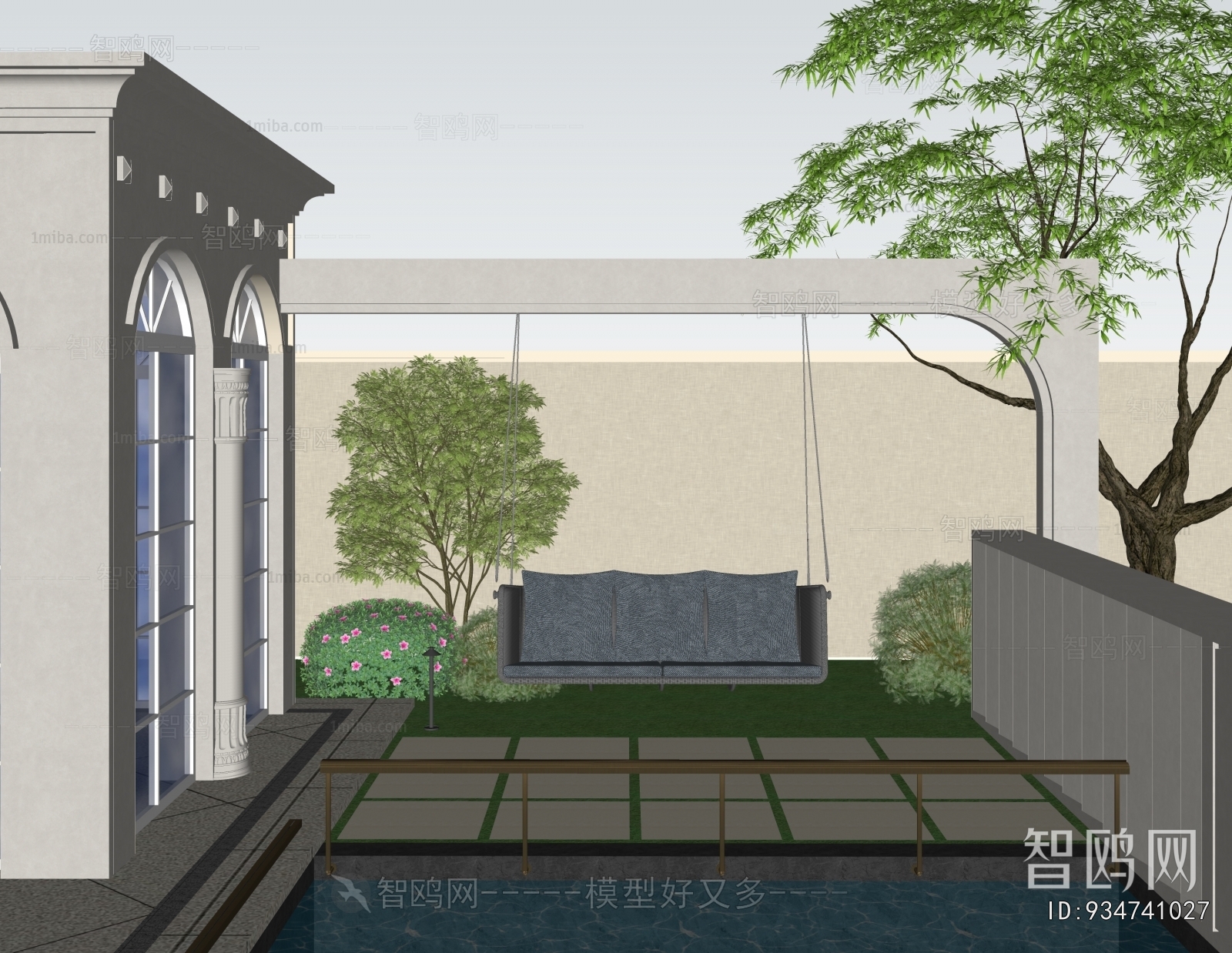 Modern Courtyard/landscape