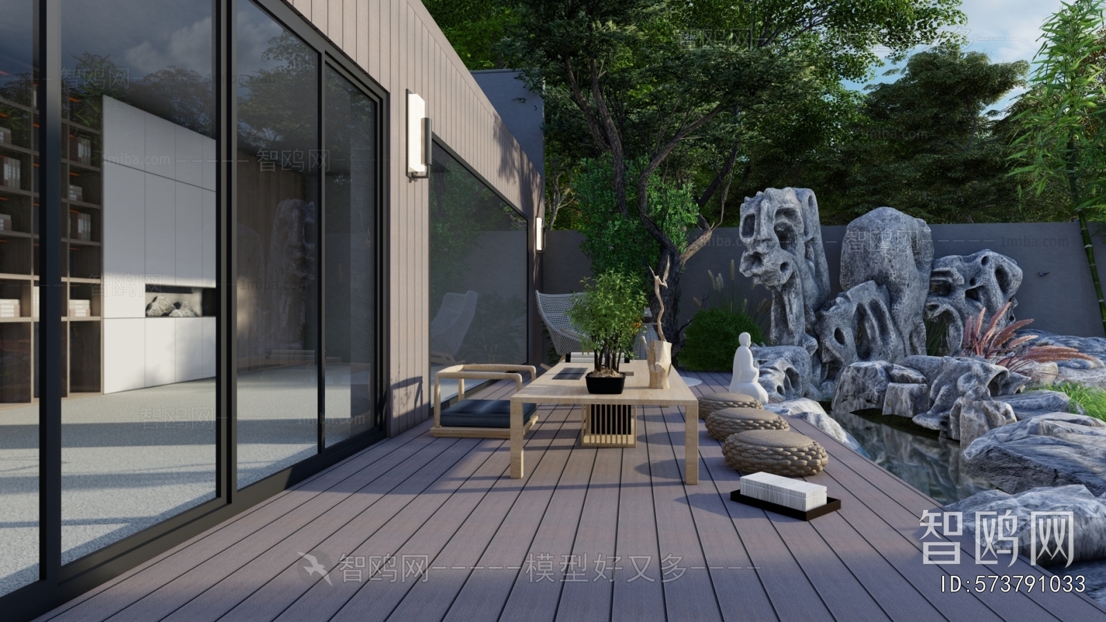 New Chinese Style Courtyard/landscape