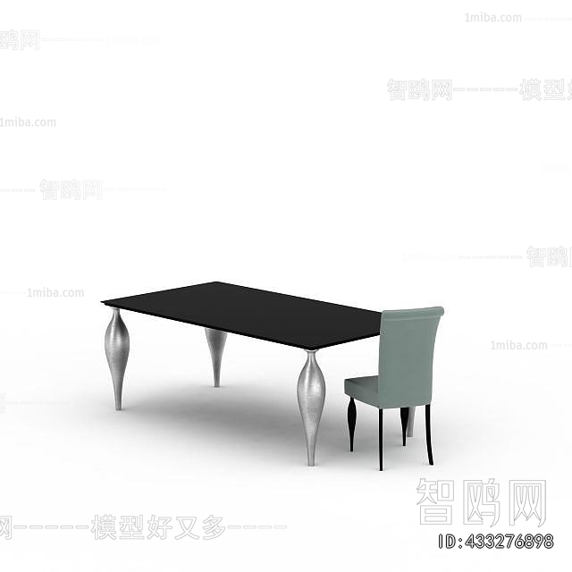 Simple European Style Dining Table And Chairs
