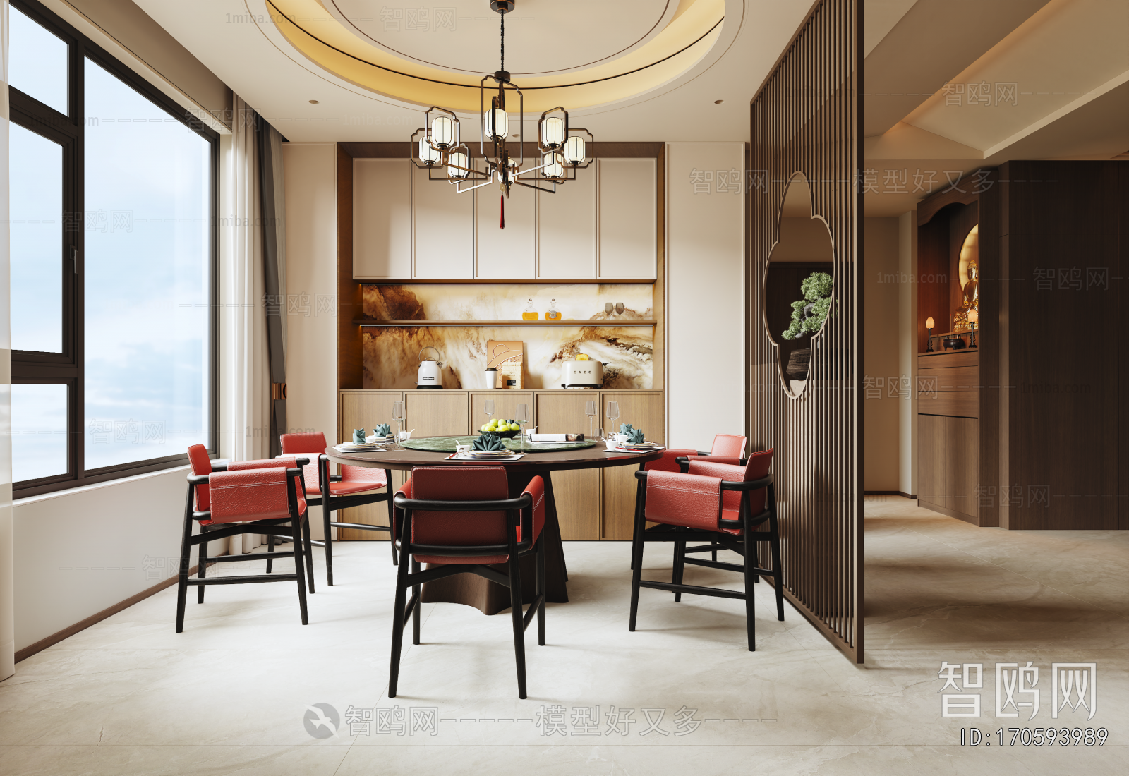 New Chinese Style Dining Room