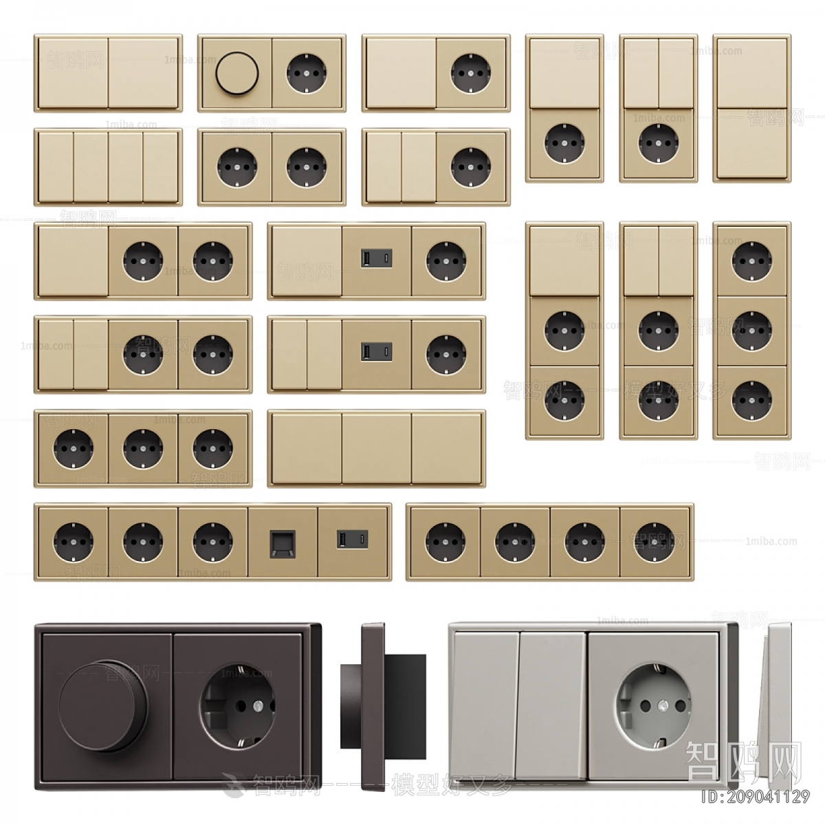 Modern Switch Socket Panel