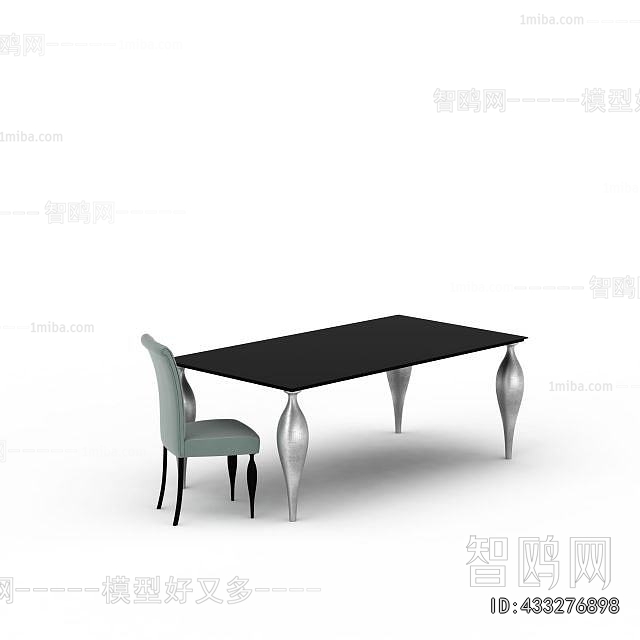 Simple European Style Dining Table And Chairs