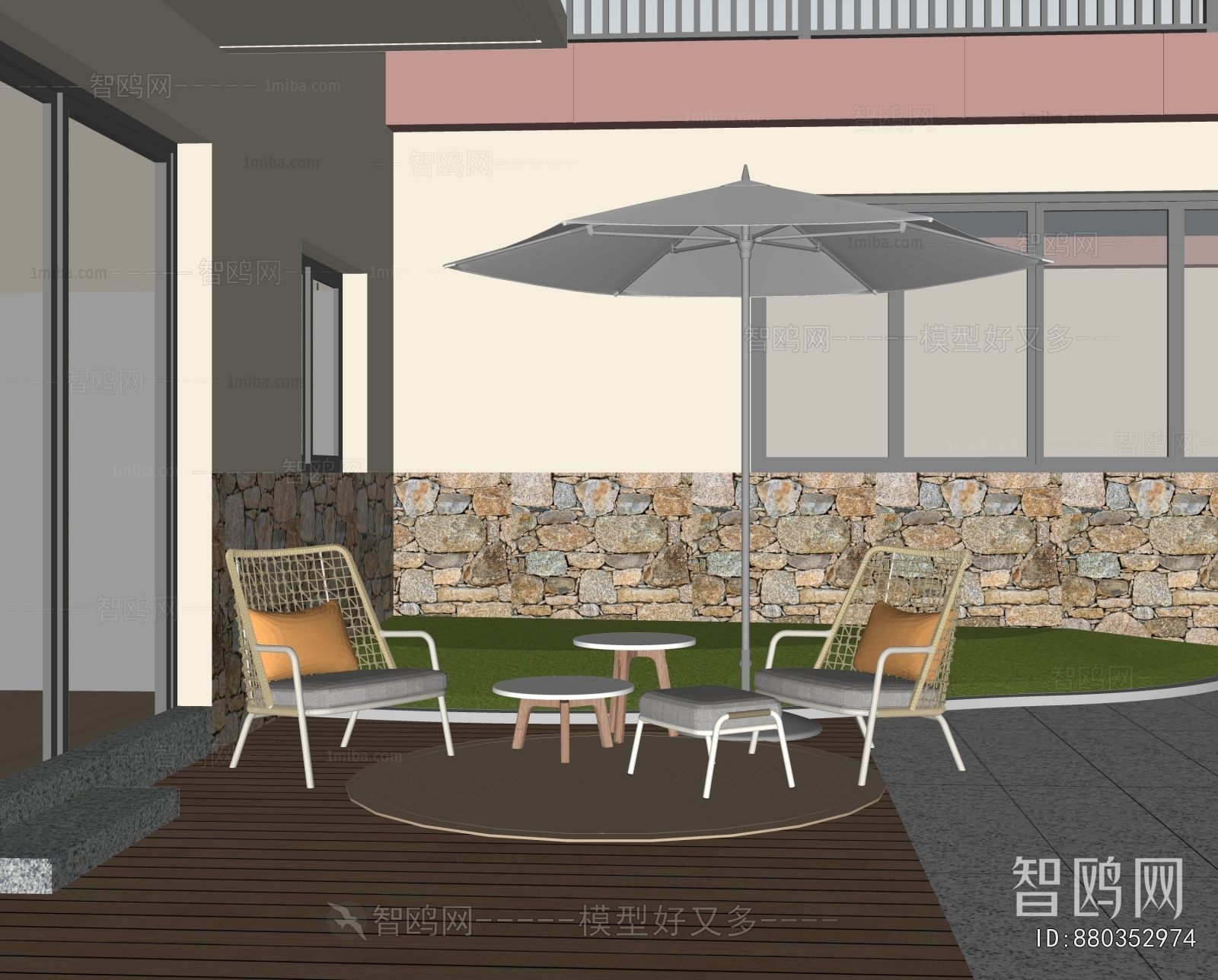 Modern Courtyard/landscape