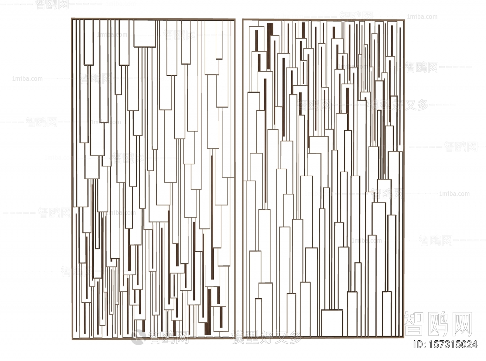 Modern Metal Screen Partition