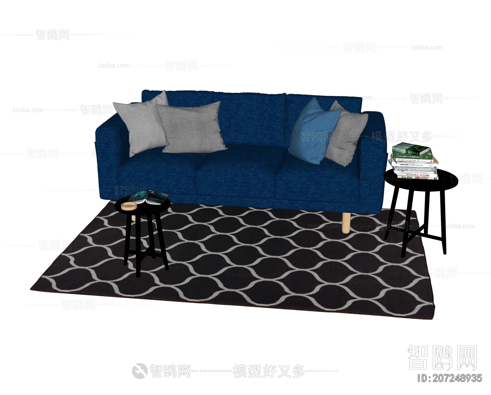 Modern Three-seat Sofa