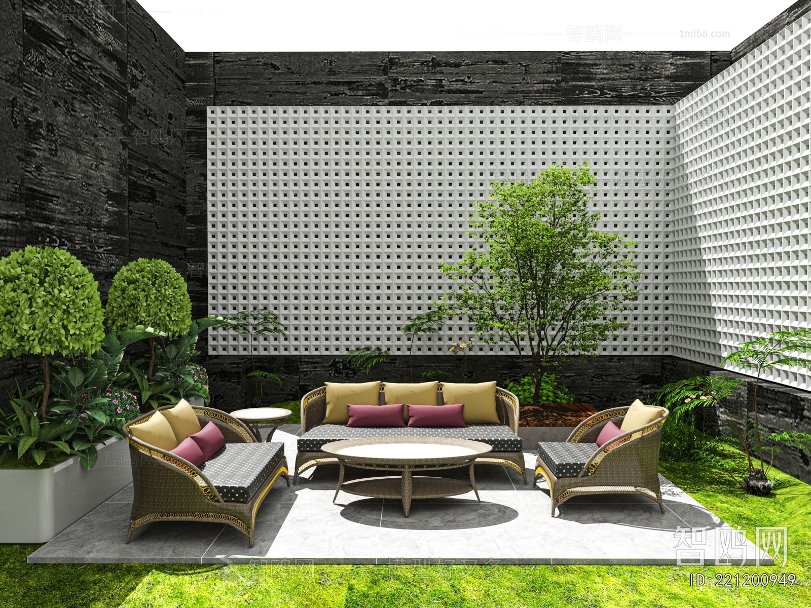 Modern Courtyard/landscape