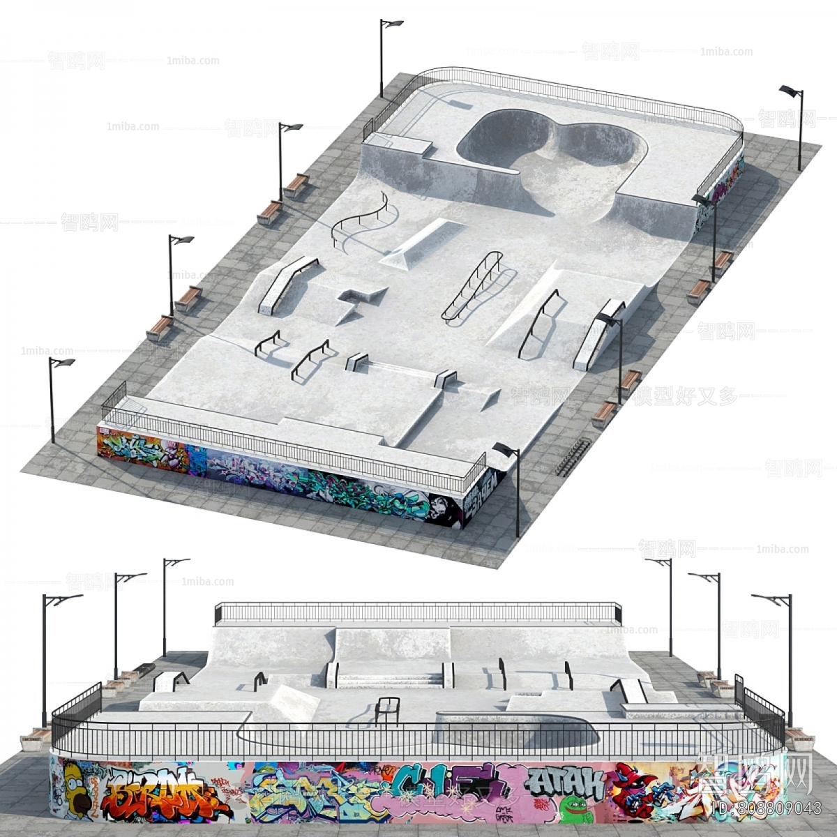 Modern Park Landscape