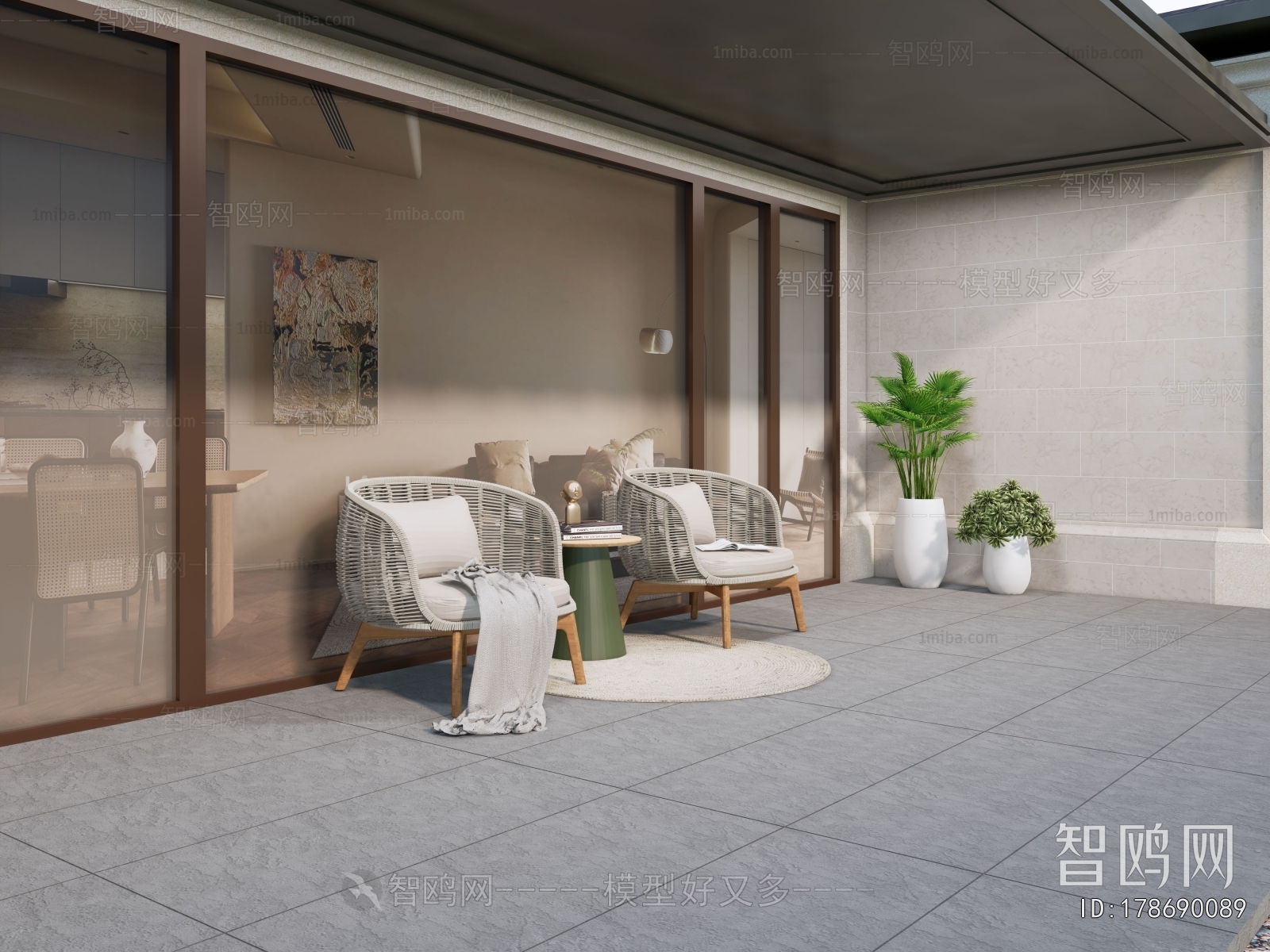 Modern Courtyard/landscape