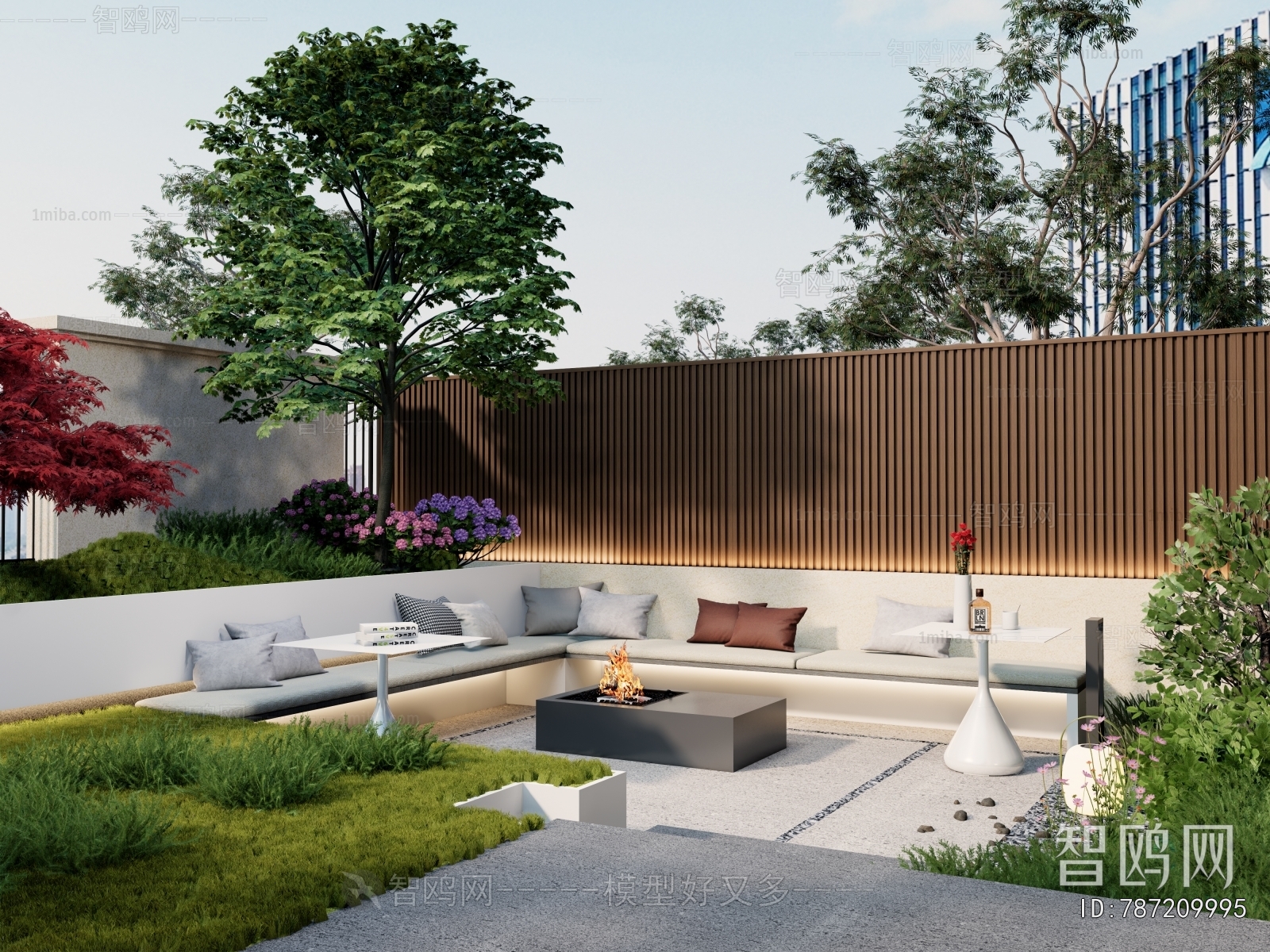 Modern Courtyard/landscape