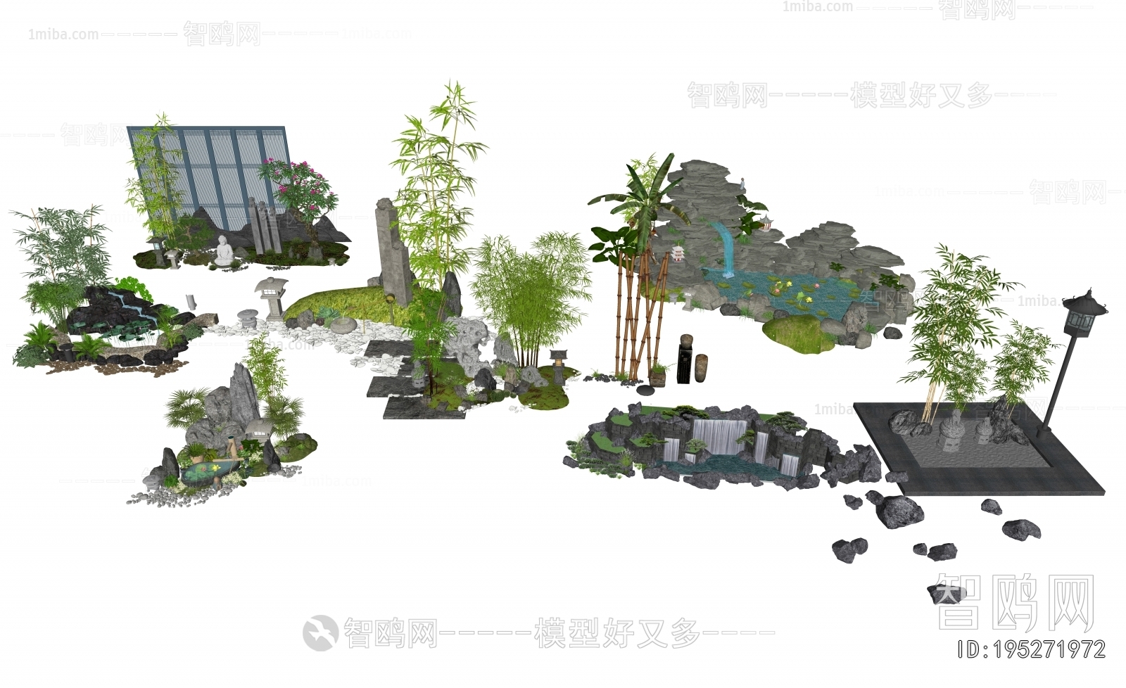 Japanese Style Rockery Waterscape