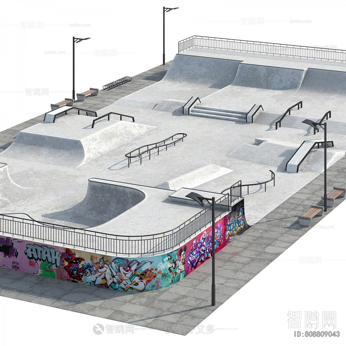 Modern Park Landscape