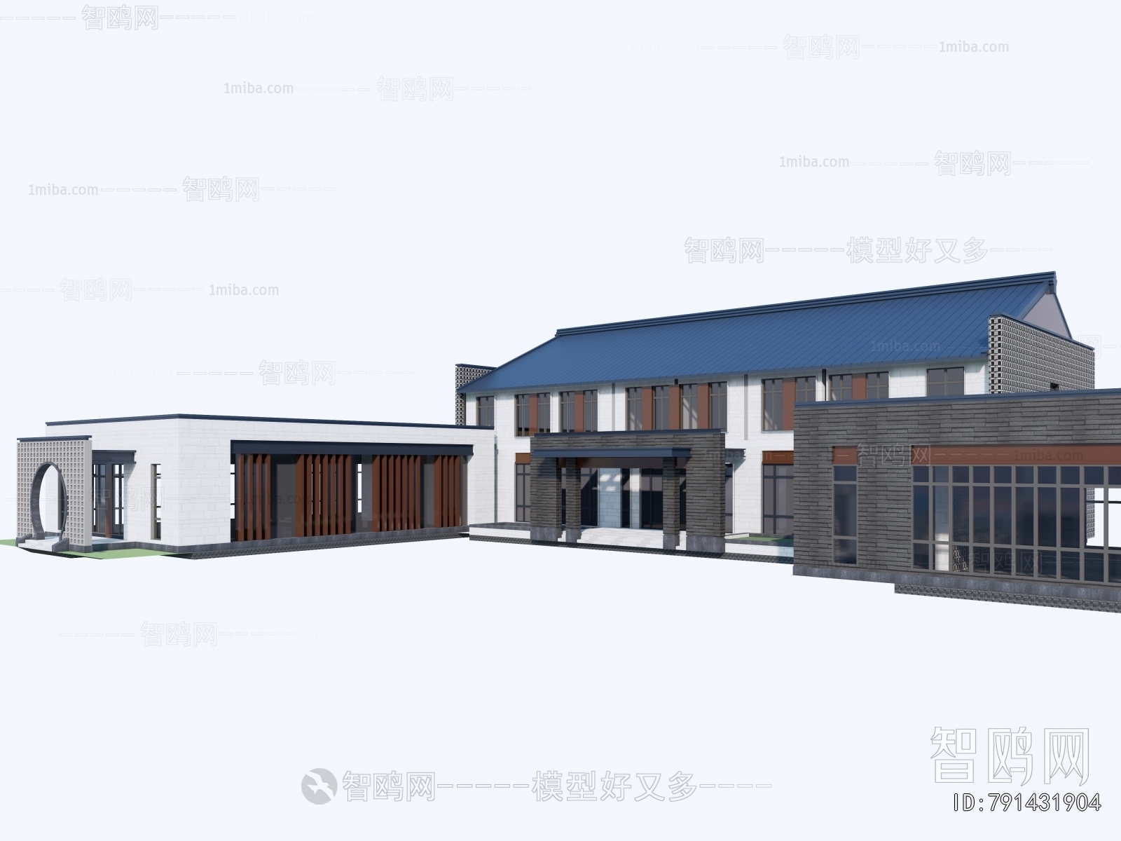 New Chinese Style Architecture Of Artistic Style