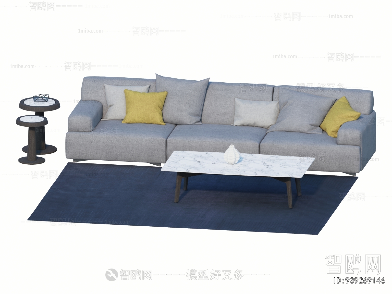 Modern Three-seat Sofa