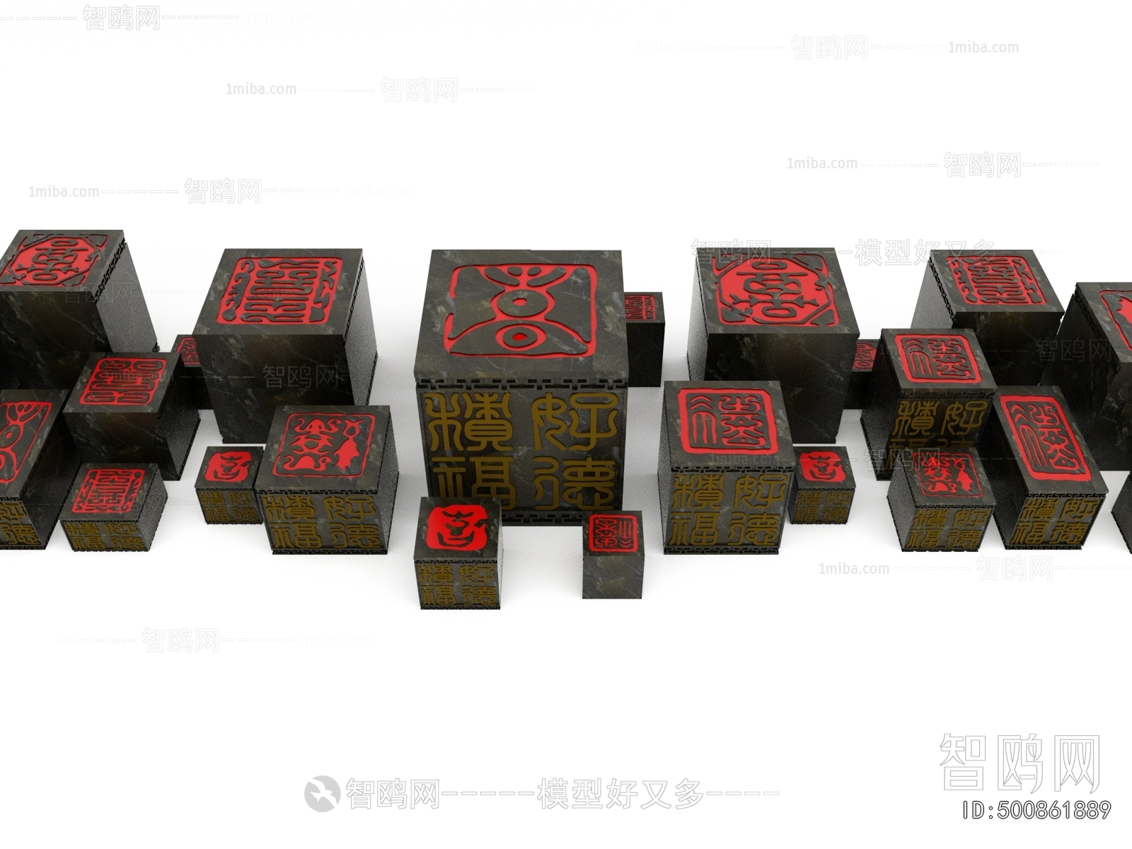 New Chinese Style Sculpture Sketch