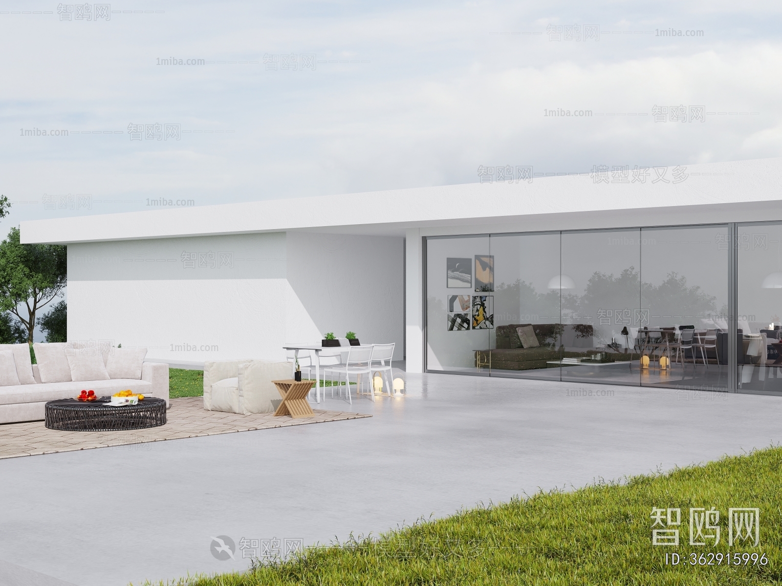 Modern Courtyard/landscape