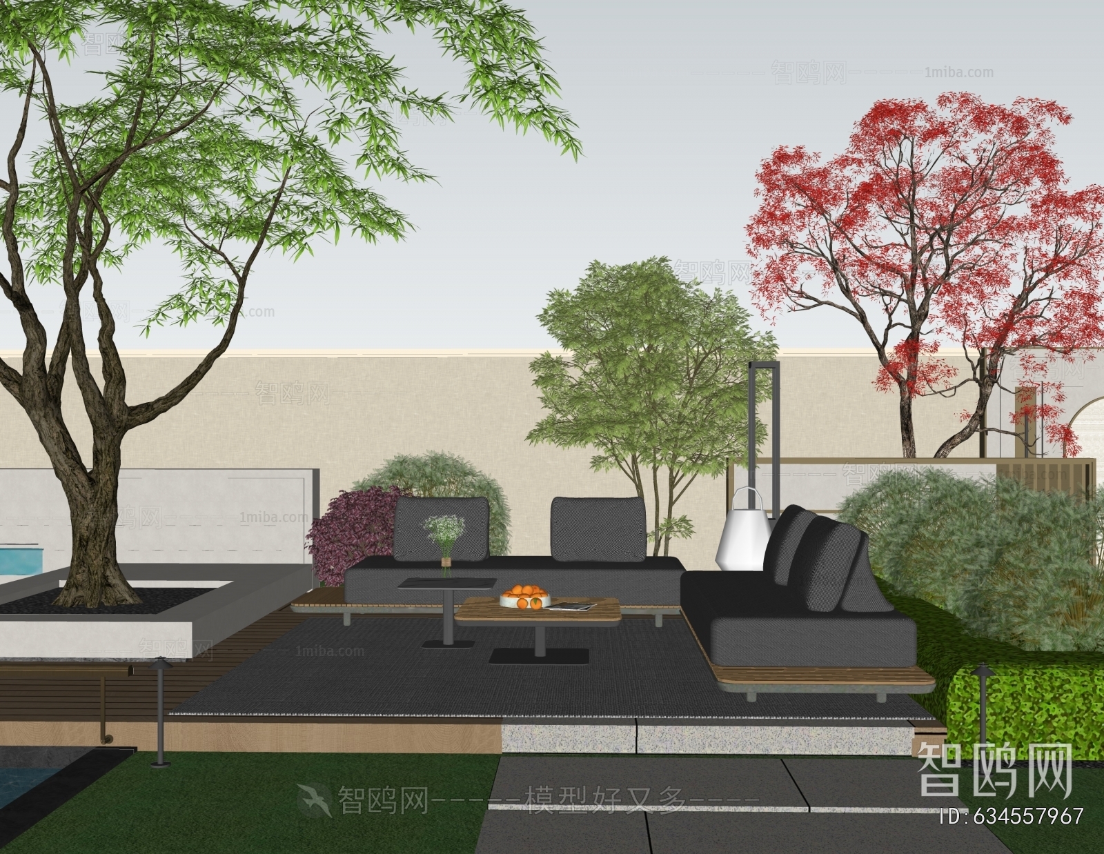 Modern Courtyard/landscape