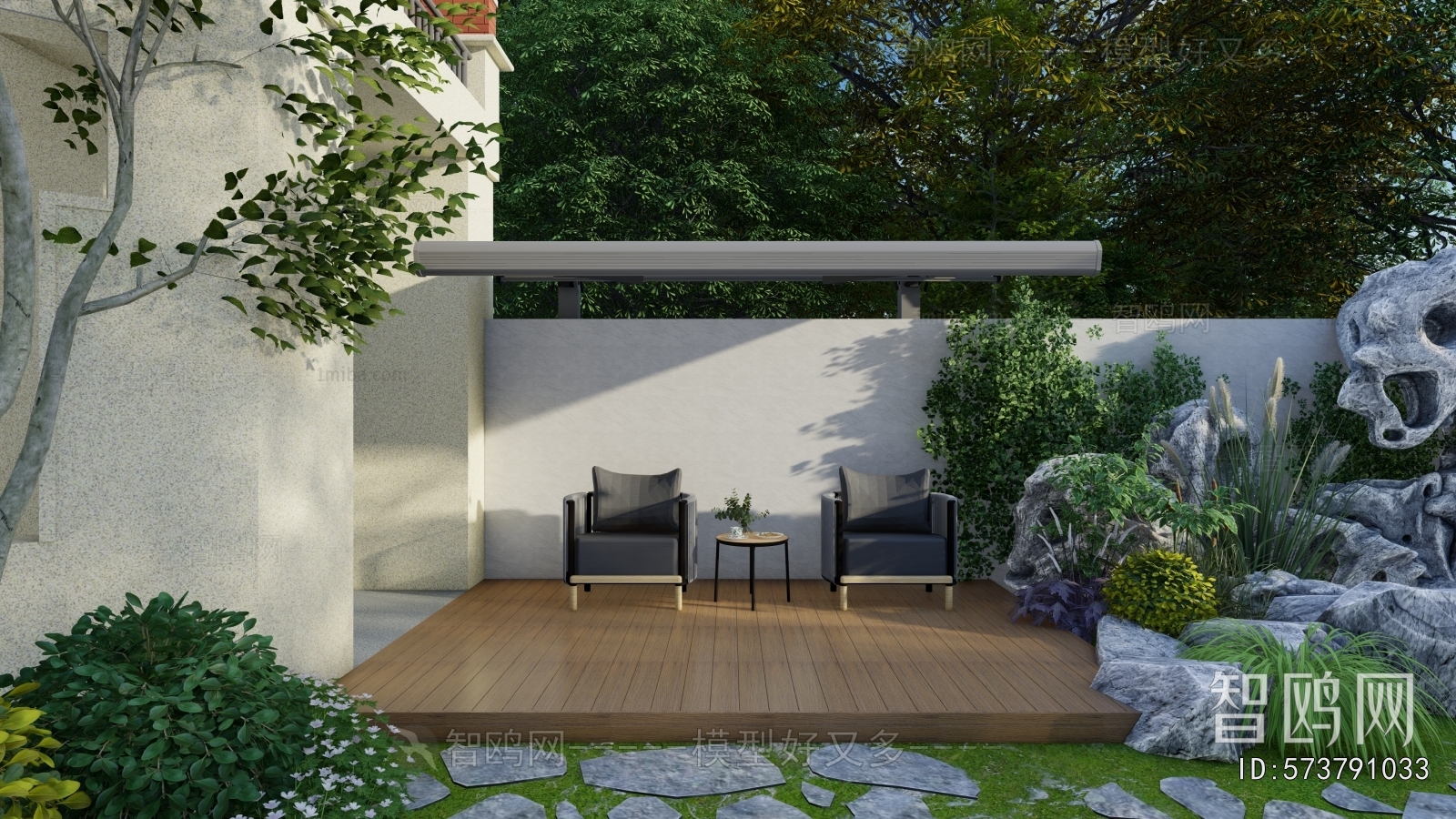 New Chinese Style Courtyard/landscape