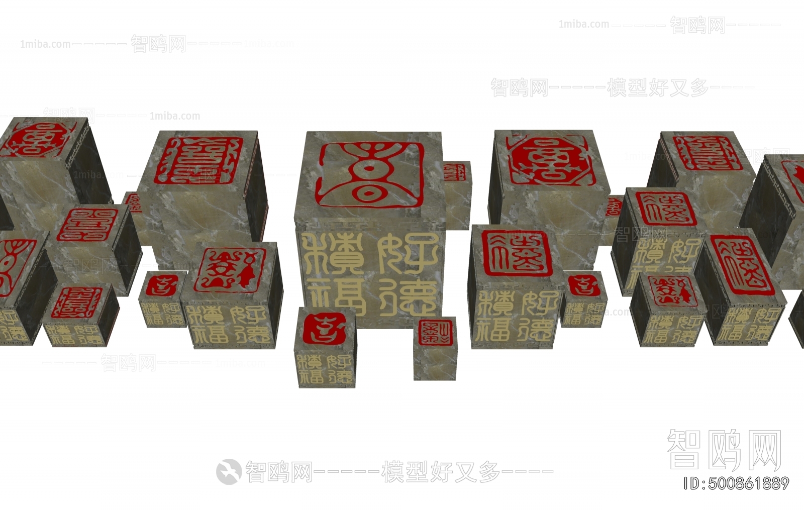 New Chinese Style Sculpture Sketch