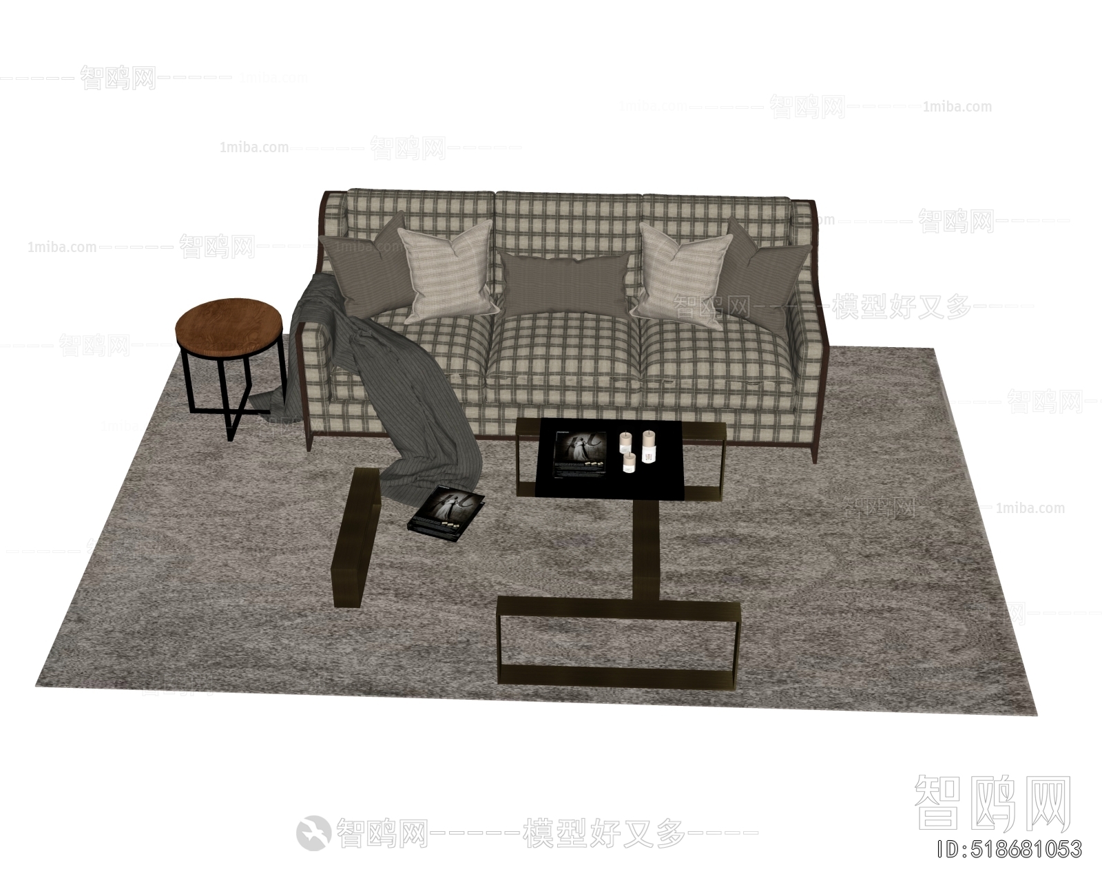 Modern Three-seat Sofa