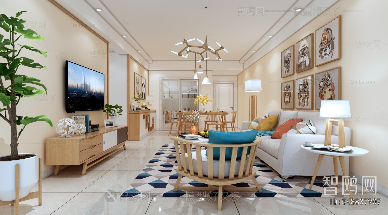 Nordic Style A Living Room