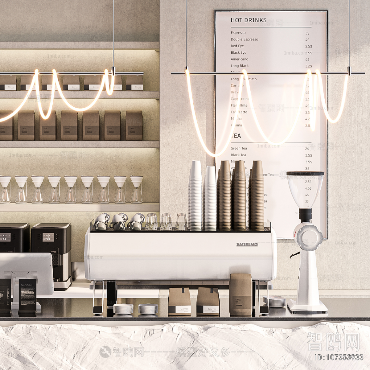 Modern Counter Bar