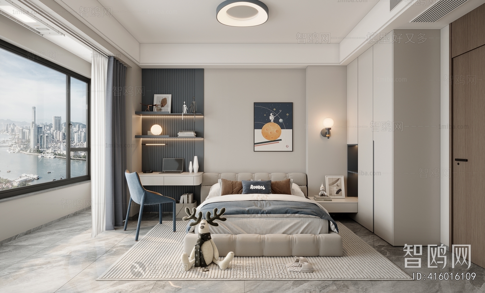 Modern Boy's Room And Son's Room